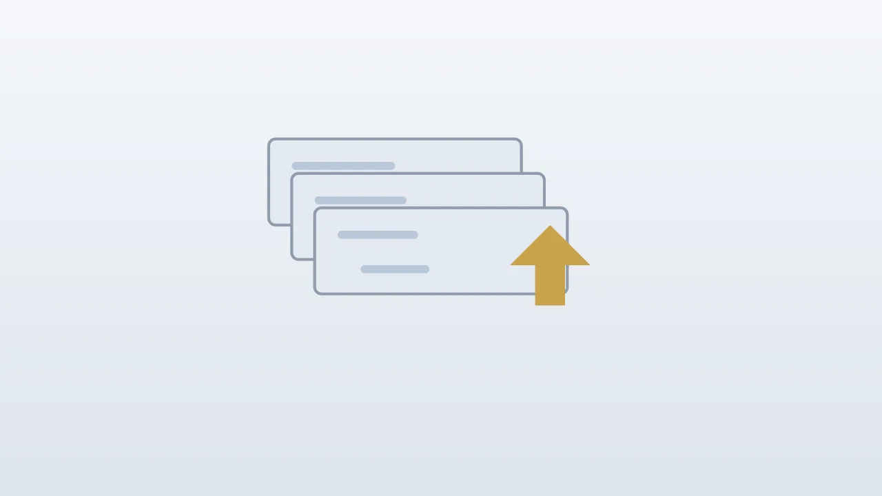 Concept illustration of stacked code panels beside a small spark shape on a pale background, with no people, no logos and no readable text.